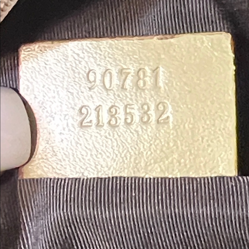 GUCCI authentic VINTAGE MONOGRAM HALF MOON MINI POUCHETTE BAG - Picture 17 of 17